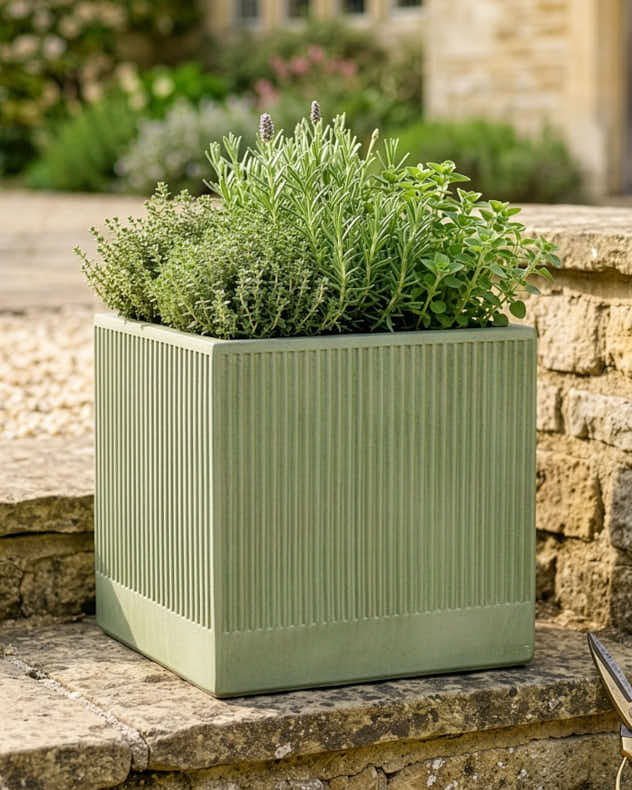 Agri Green Ribbed Planter Collection - Image 3