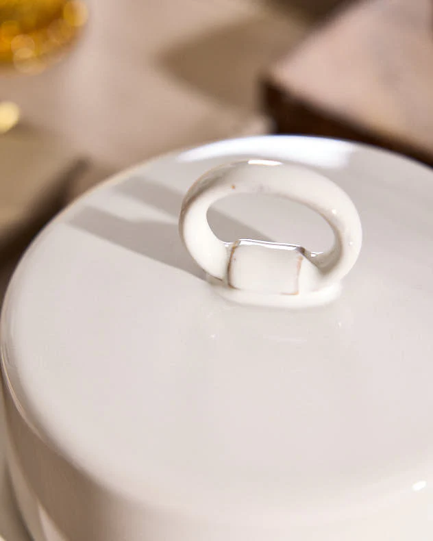Alabaster Circular Butter Dish - Image 5