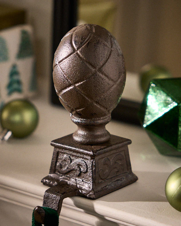 Antique Brown Stocking Holder - Image 3