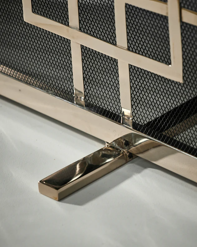 Kensington Nickel Fire Screen - Image 3