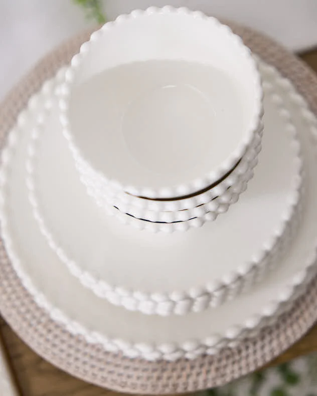 Blanche Perle Beaded Dinnerware Collection - Image 3