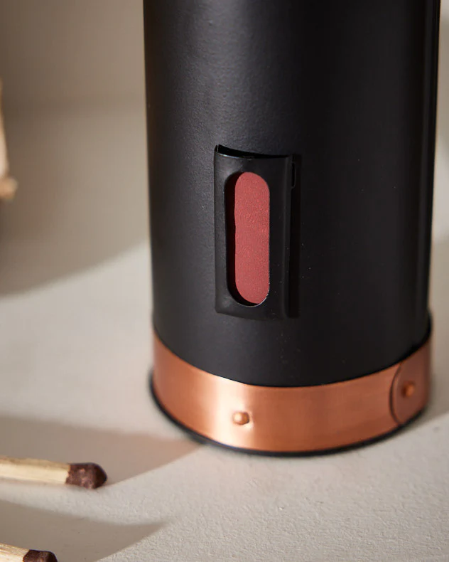 Copper & Black Matches Holder - Image 3
