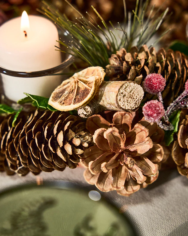 Citrus Spice Round Tealight Centrepiece - Image 3