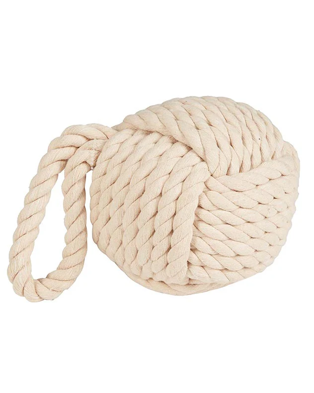 Cream Jute Rope Doorstop - Image 4