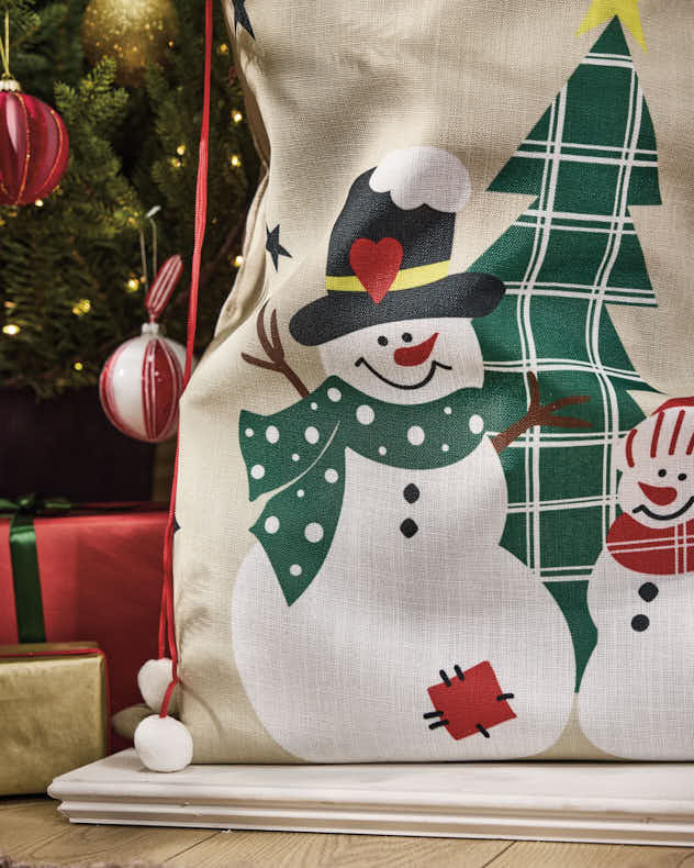 Snowmen Giant Christmas Gift Sack - Image 3