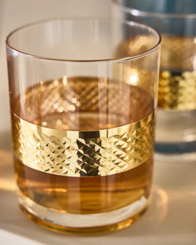 Gold Band Drinks Tumblers - Image 3