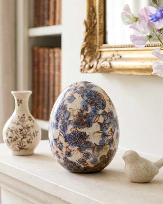 Floral Egg Ornament