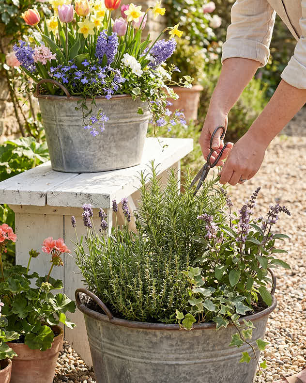 Galvanised Tub Planter - Image 3