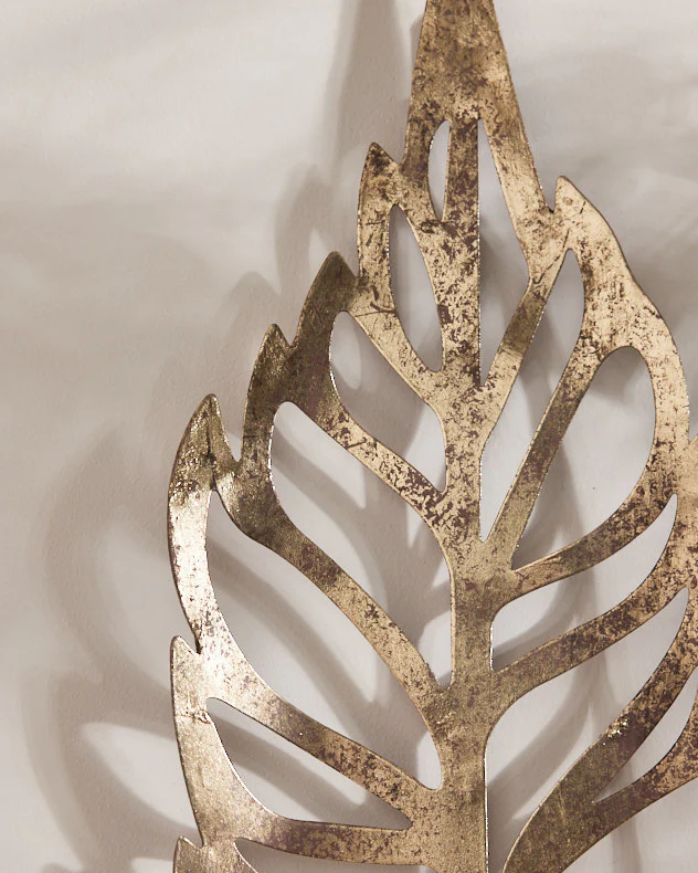 Gold Leaf Wall Mounted Sconce - Image 2