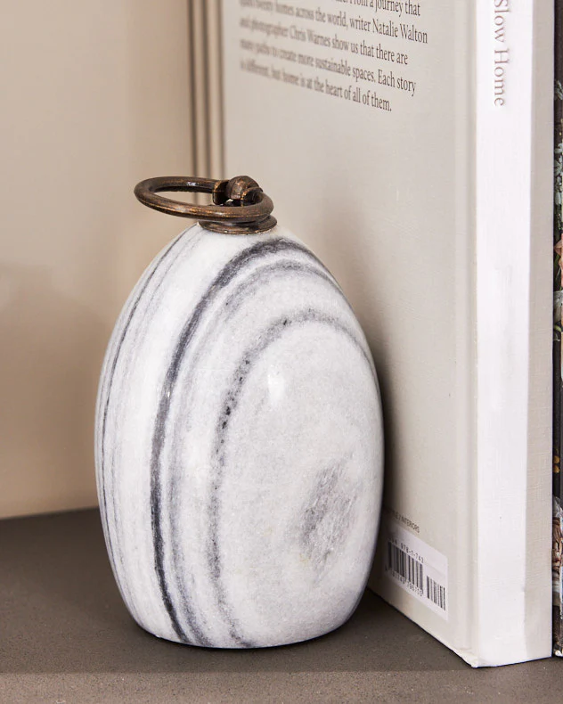 Pair of Grey Marble Bookends - Image 4