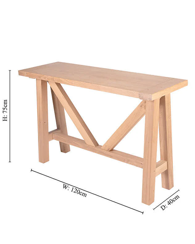 Harrogate Oak Console Table - Image 5