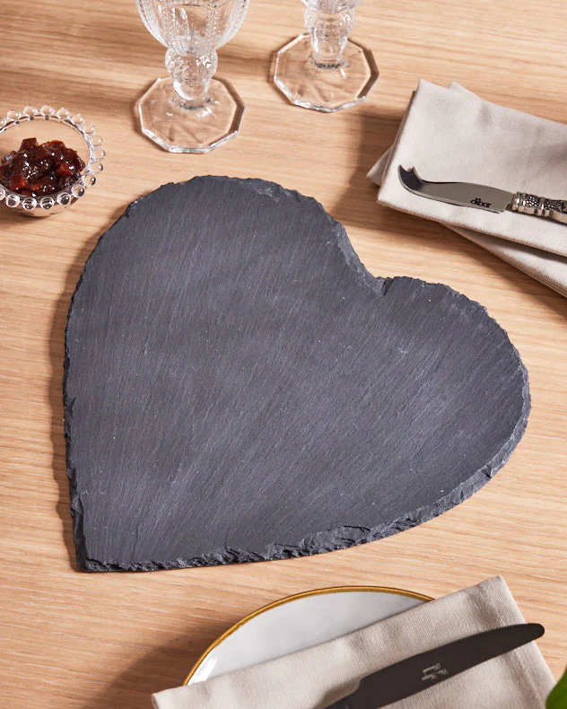Heart Shaped Slate Cheese Board - Image 4