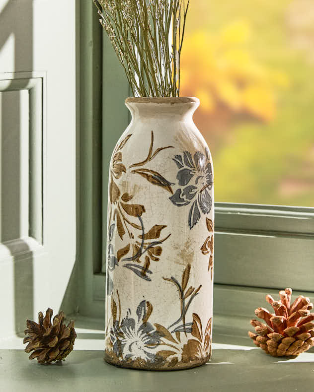 Ivory and Blue Vase Collection - Image 3