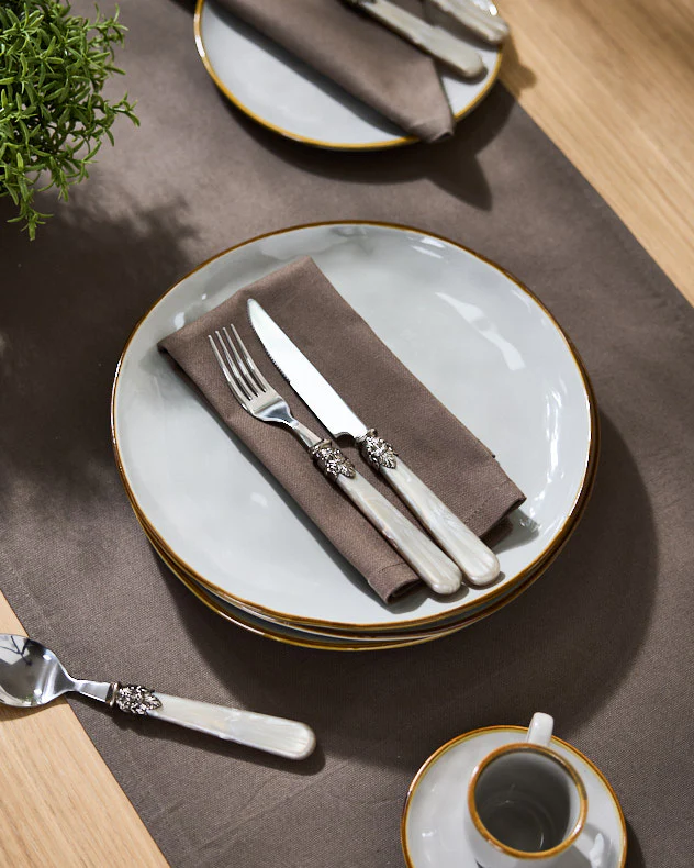 Mocha Cotton Table Runner - Image 4
