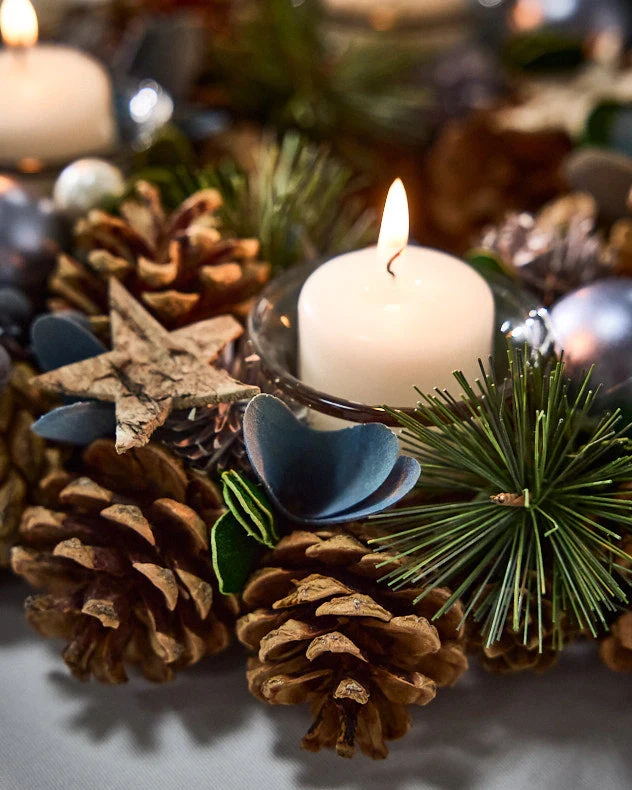 Moonlight Blue Round Tealight Holder - Image 4