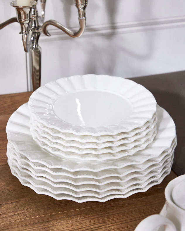 Mysa White Porcelain Salad Plate - Image 3