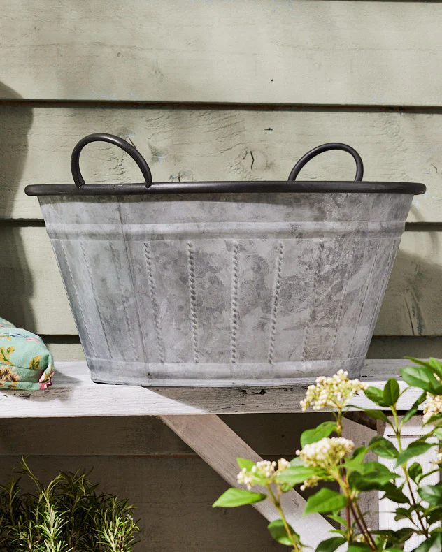 Oval Planter Tub with Handles - Image 3