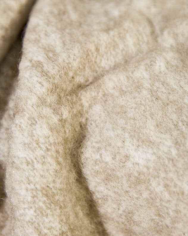 Natural Wool Blend Throw - Image 4