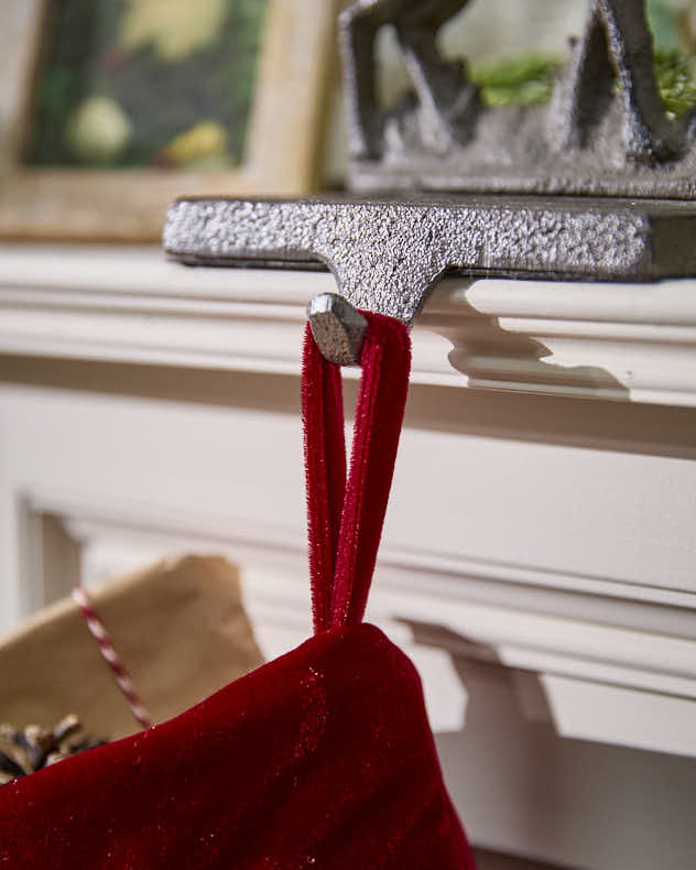 Personalised Knightsbridge Red Velvet Stocking - Image 2