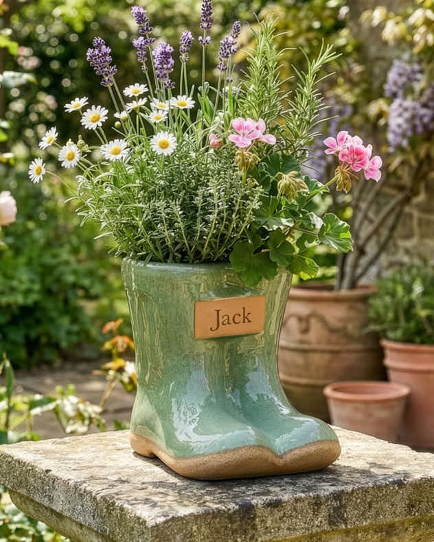 Personalised Welly Boot Planters - Image 6
