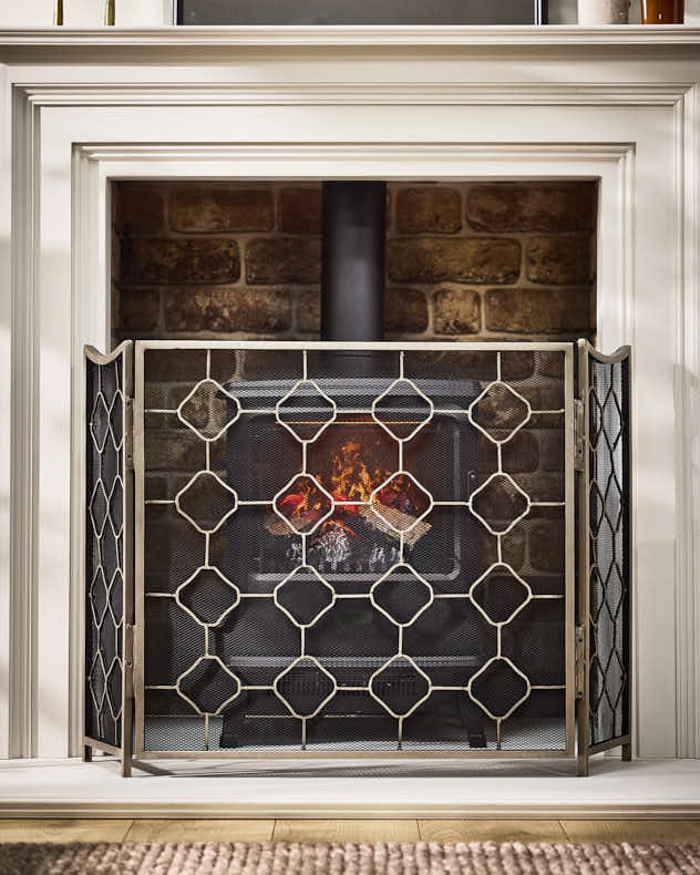 Pewter Marrakesh Fire Screen - Image 2