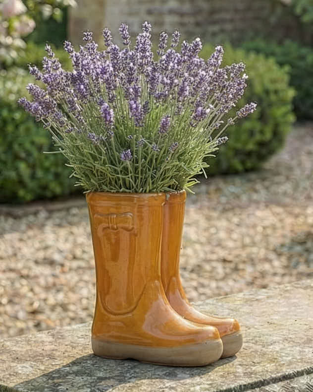 Small Rainbow Wellington Boot Planter Collection - Image 6