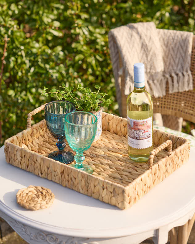 Rectangular Water Hyacinth Tray - Image 2