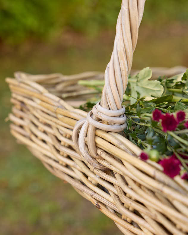 Rectangular Wicker Flower Trug - Image 6
