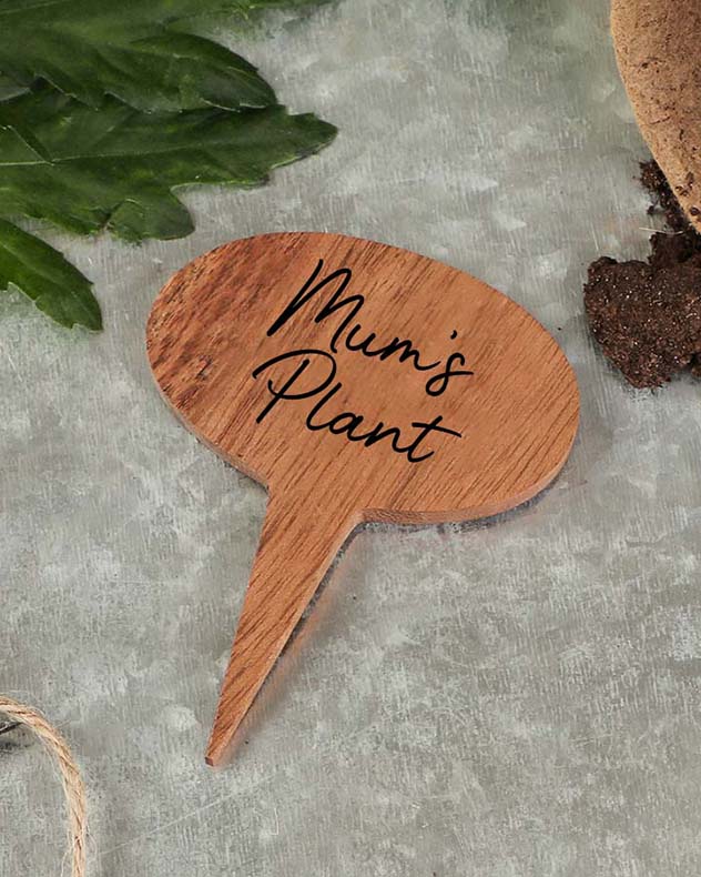Red Welly Boot Planter with Personalised Marker - Image 4