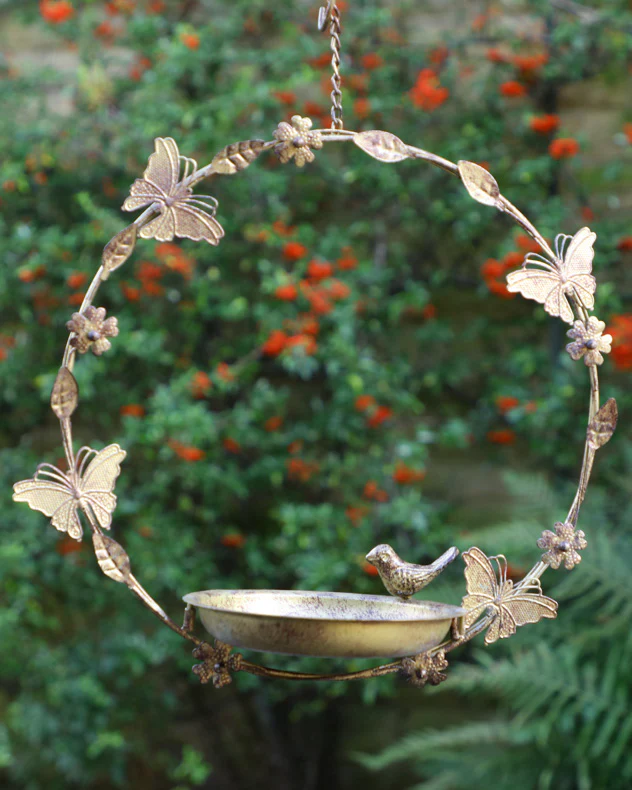 Round Hanging Butterfly Bird Feeder - Image 3