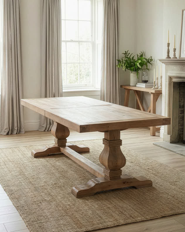 Reclaimed Elm Refectory Dining Table - Image 3