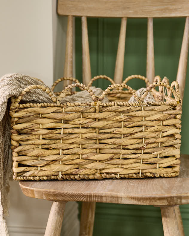 Scalloped Fireside Storage Baskets - Image 4