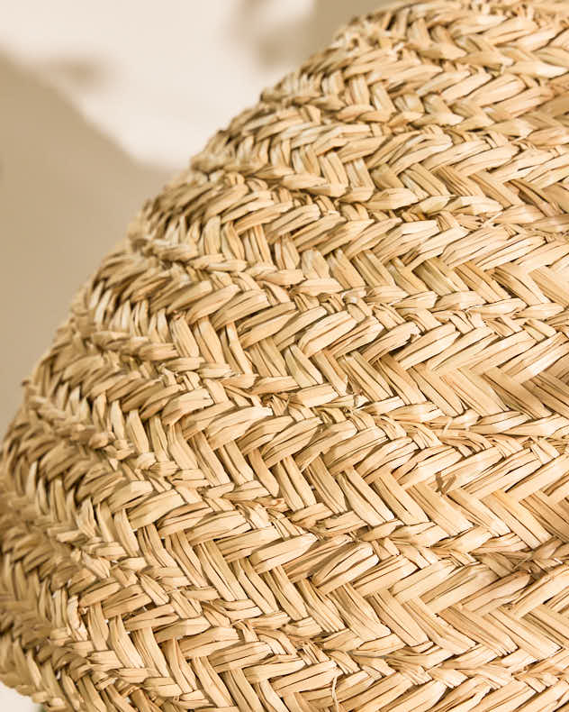 Seagrass Plaid Dome Easy Fit Ceiling Shade - Image 4