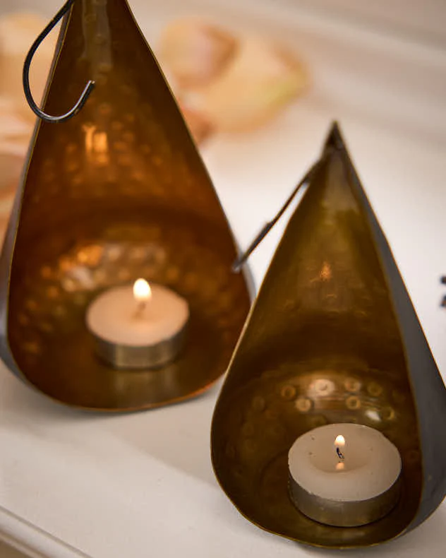 Set of 2 Brass Elegance Tea holders - Image 3