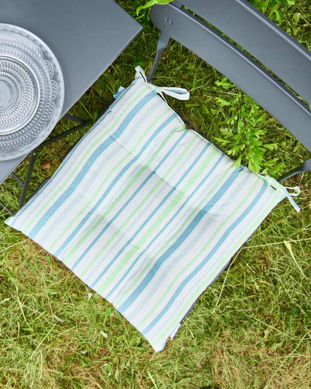 Set of 2 Tenby Striped Seat Pads - Image 4