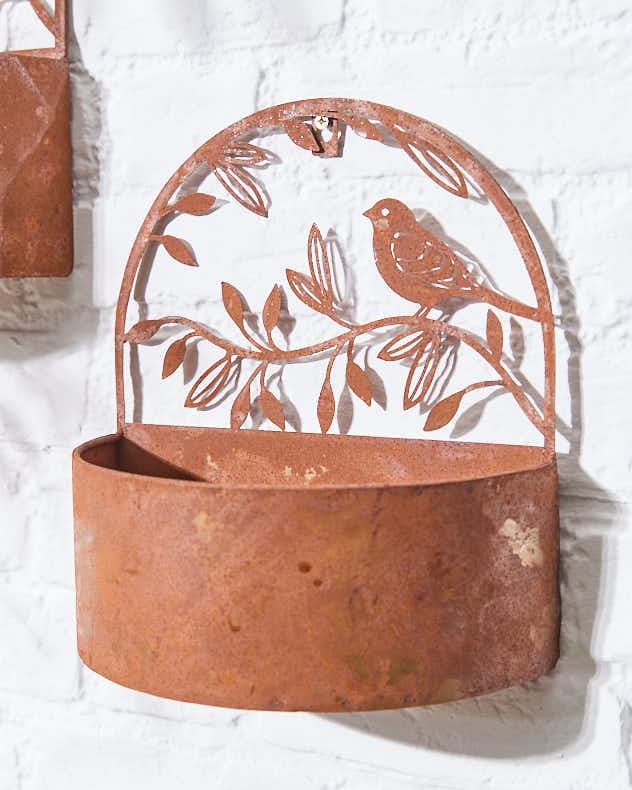 Set of 2 Woodland Bird Wall Planters - Image 6