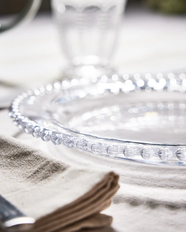 Set of 4 Bella Perle Glass Dinner Plates - Image 3