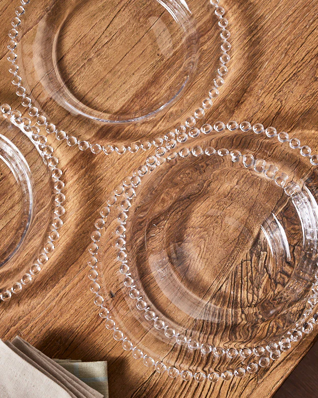 Set of 4 Bella Perle Glass Side Plates - Image 3