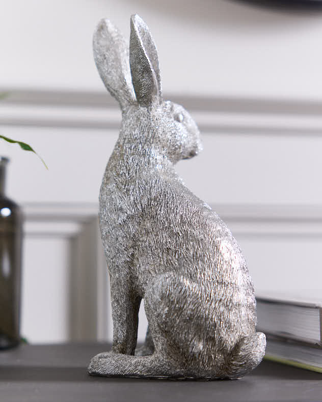 Small Silver Hare Ornament - Image 2