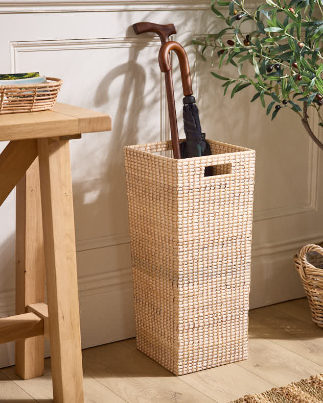 Square Rattan Umbrella Basket - Image 4