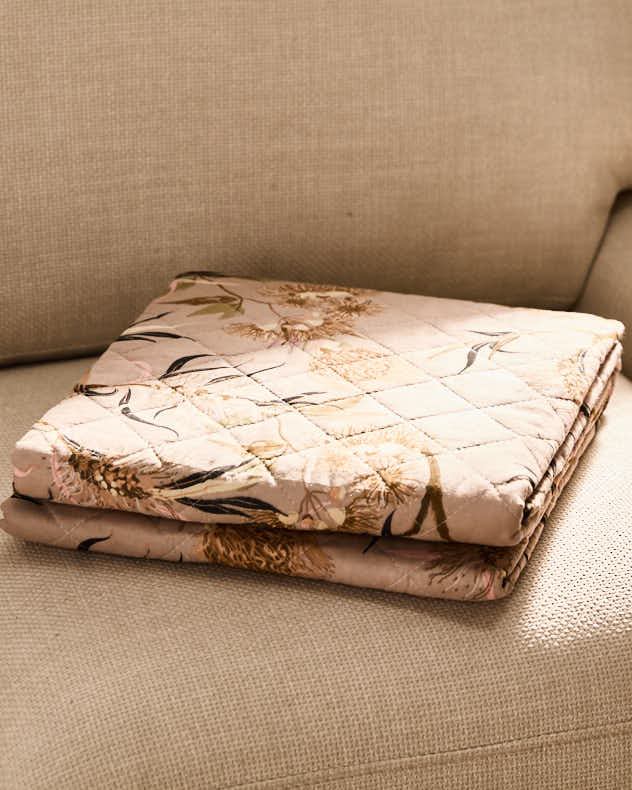 Tourmant Floral Quilted Throw - Image 5