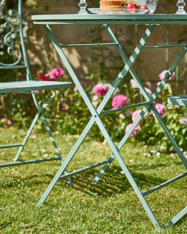 Green Scrolled 3 Piece Bistro Set - Image 4