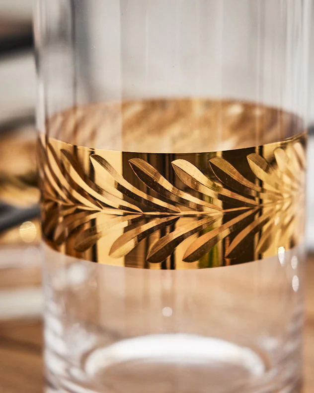 Art Deco Gold Band Decanter & Tumblers - Image 6