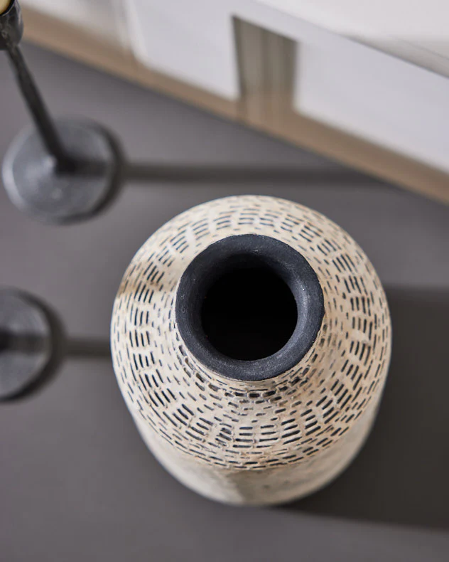 Welte Textured Stoneware Vase - Image 4