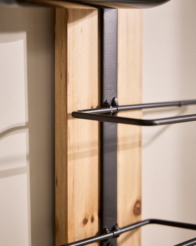 Wooden 8 Bottle Wine Rack - Image 5
